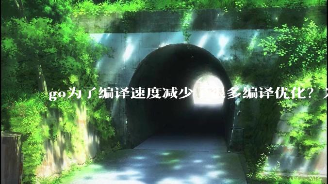 go为了编译速度减少了很多编译优化？为什么不能提供优化编译模式来提升运行效率？是太懒还是另有隐情？
