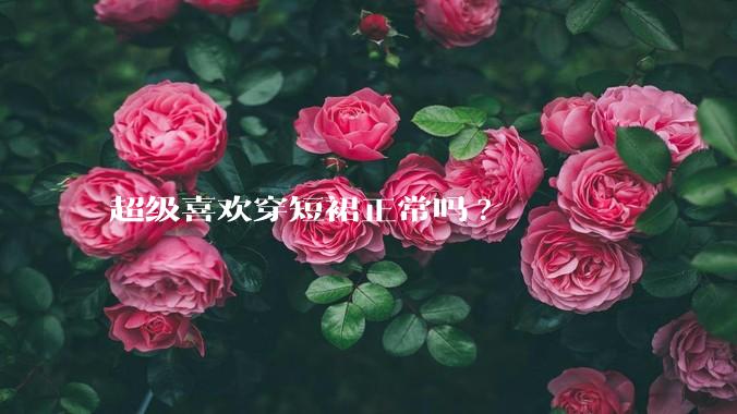超级喜欢穿短裙正常吗?